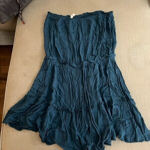 Elan Strapless Teal Dress